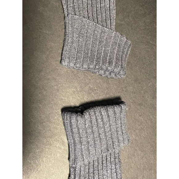 Loft turtleneck knit sweater womens medium long sleeve cuffed 140923 gray - Picture 4 of 9